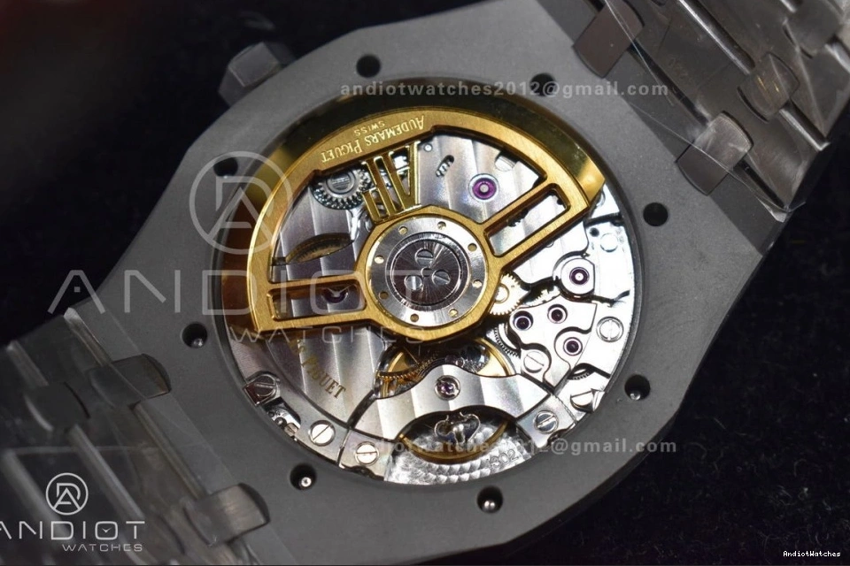 APSF A4302 Royal 15500 Clone Oak Bracelet SS on 41mm Textured 449 Best Affordable Super Edition 1:1 White SS Dial 0206